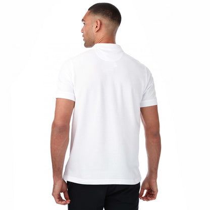 White - Back - Farah Unisex Adult Cove Organic Modern Polo Shirt