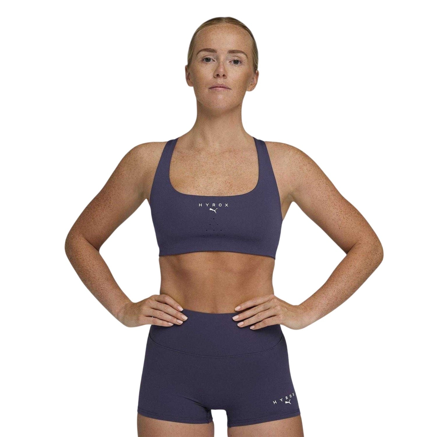 Deep Plum - Lifestyle - Puma Womens-Ladies Hyrox Non-Wired Sports Bra