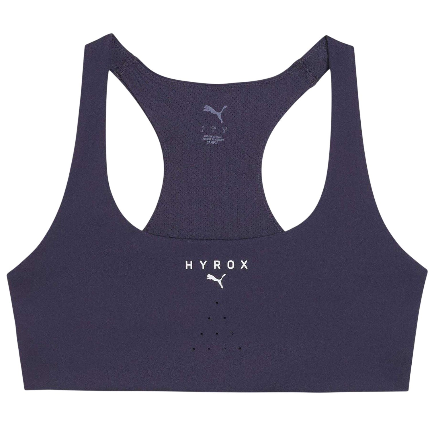 Deep Plum - Front - Puma Womens-Ladies Hyrox Non-Wired Sports Bra