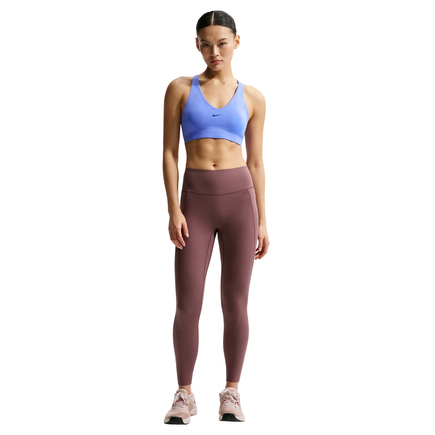 Sapphire-Blue - Side - Nike Womens-Ladies Indy Medium Impact Sports Bra