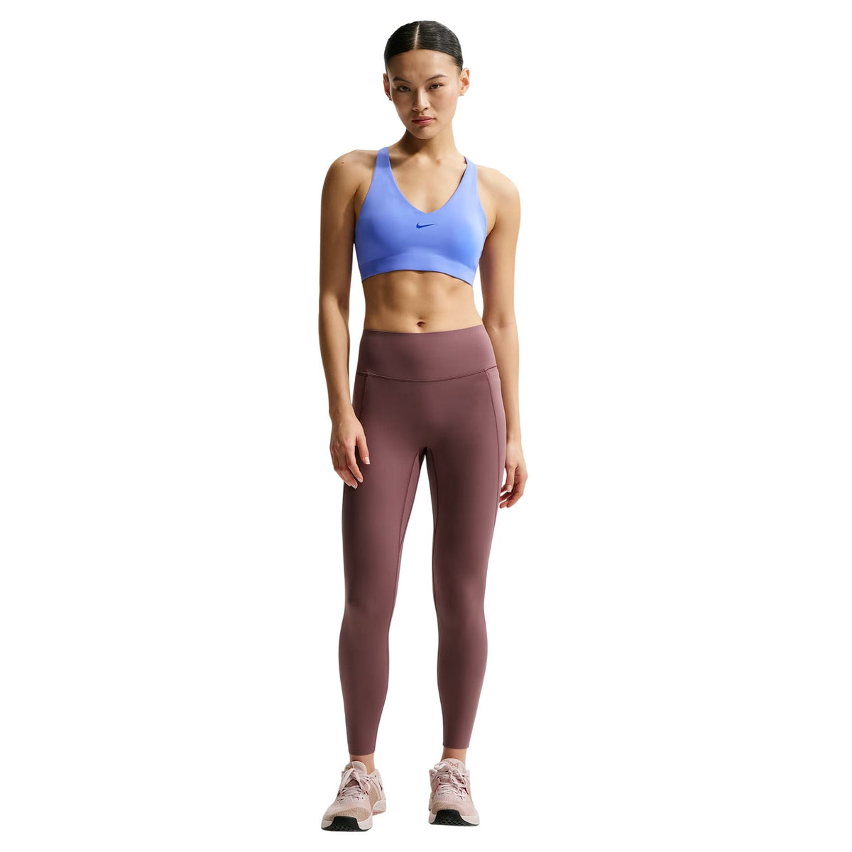 Sapphire-Blue - Side - Nike Womens-Ladies Indy Medium Impact Sports Bra