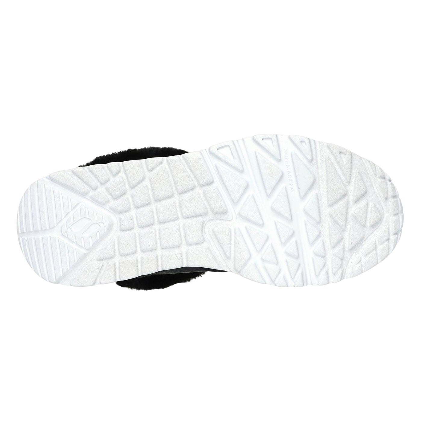 Black-Rose Gold - Back - Skechers Childrens-Kids Unolite High Top Trainers