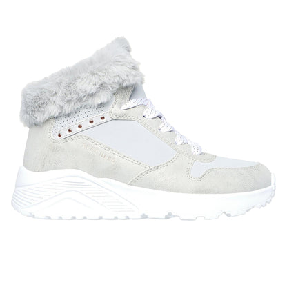 Grey - Front - Skechers Childrens-Kids Unolite High Top Trainers