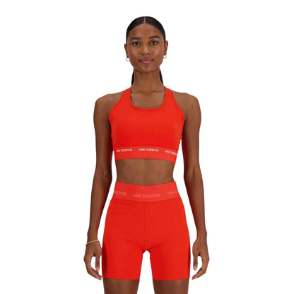 Red - Front - New Balance Womens-Ladies Medium Support Sports Bra