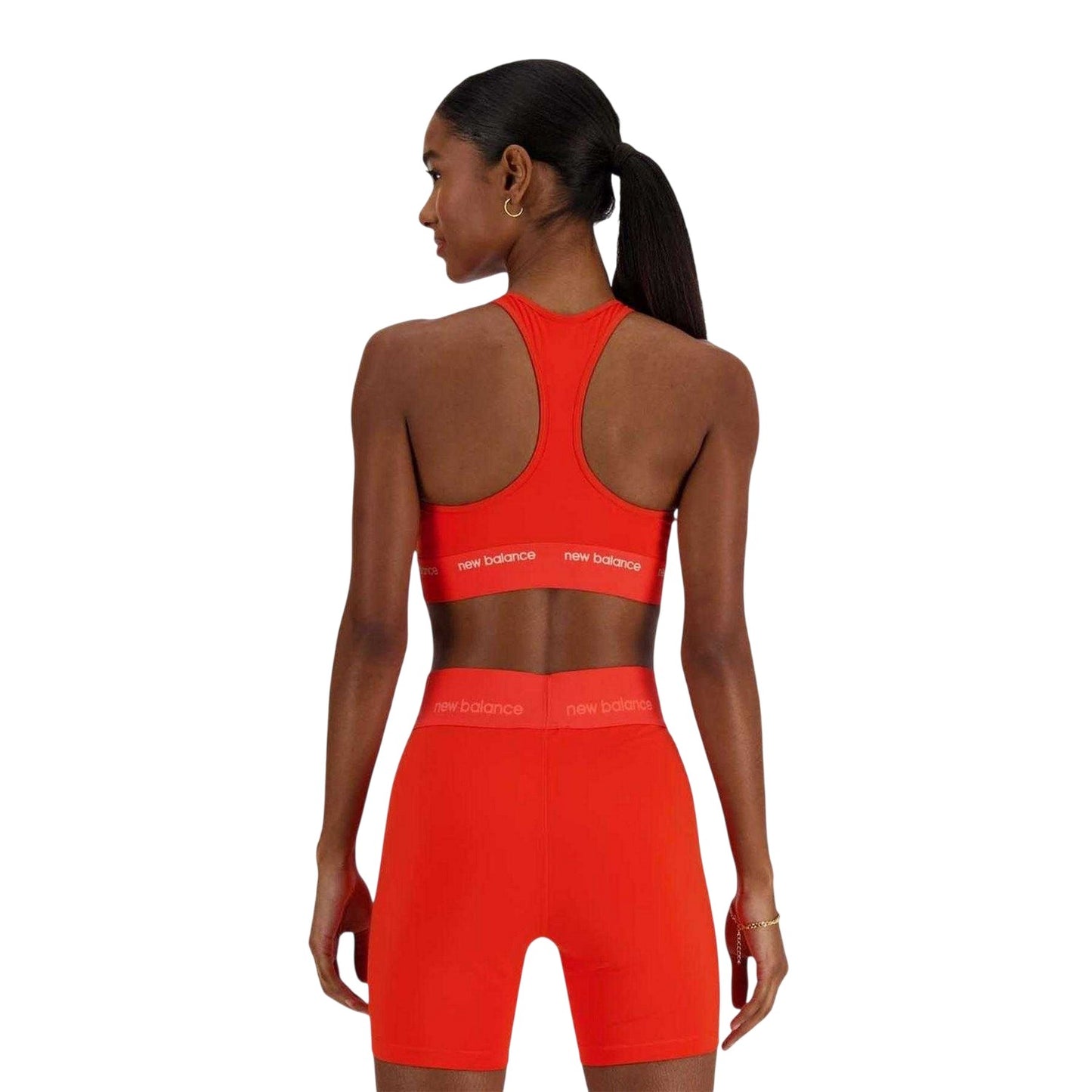 Red - Back - New Balance Womens-Ladies Medium Support Sports Bra