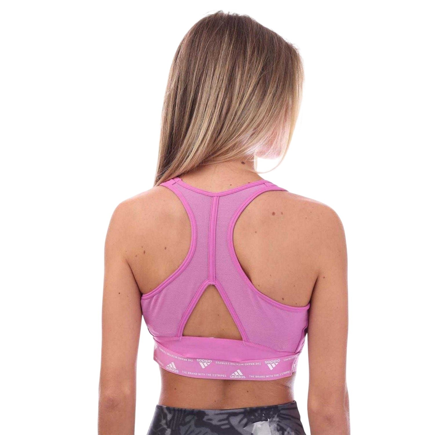 Lilac - Back - Adidas Womens-Ladies Medium Support Sports Bra