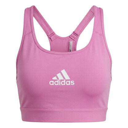 Lilac - Front - Adidas Womens-Ladies Medium Support Sports Bra