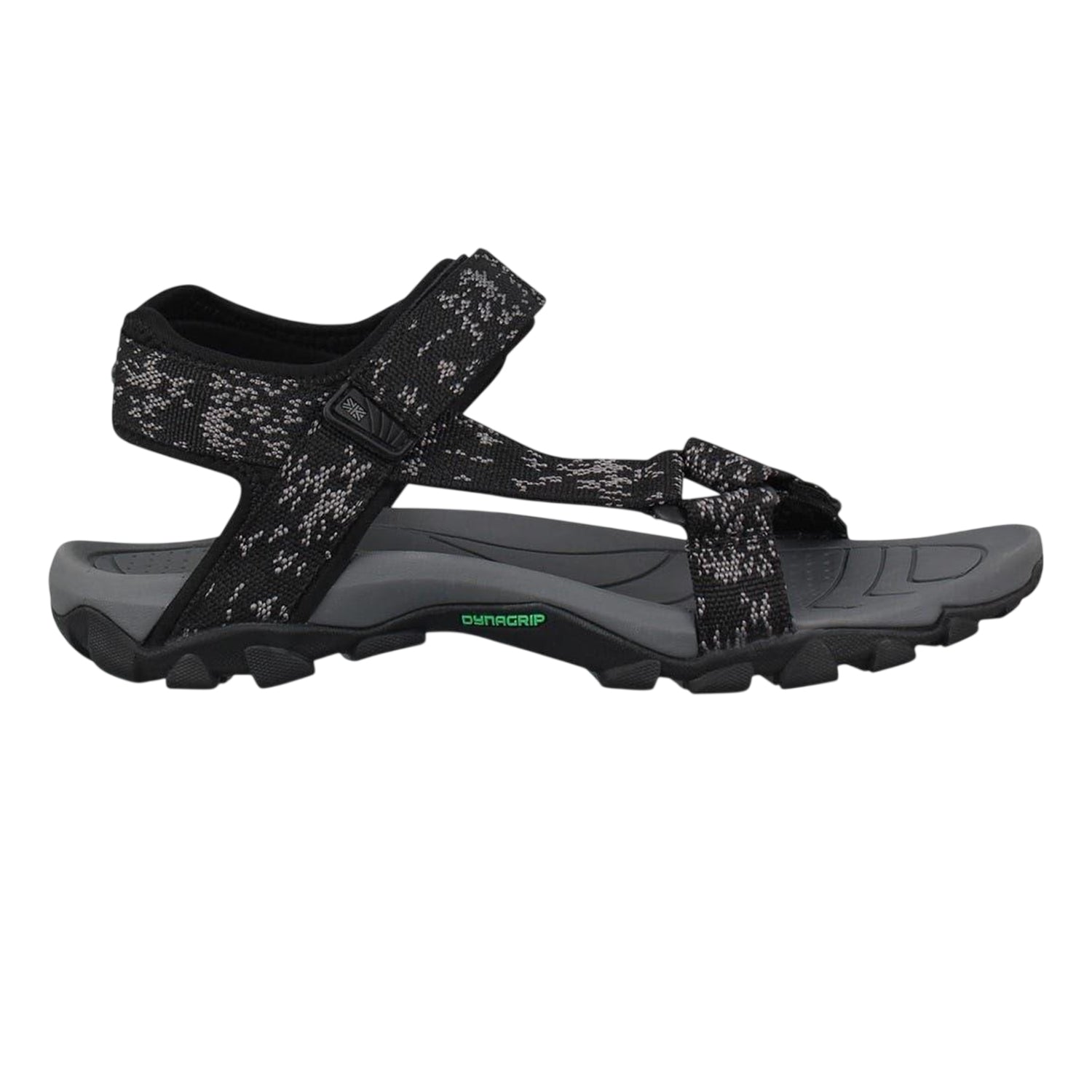 Black-Charcoal - Front - Karrimor Mens Amazon Patterned Walking Sandals