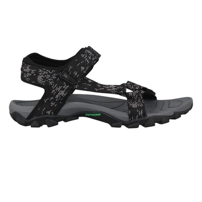 Black-Charcoal - Front - Karrimor Mens Amazon Patterned Walking Sandals