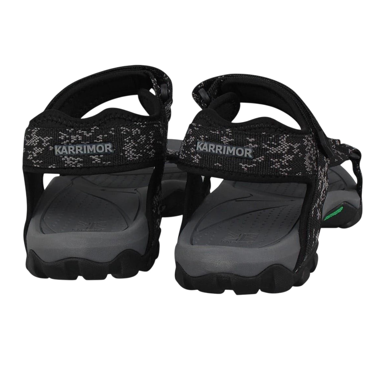 Black-Charcoal - Back - Karrimor Mens Amazon Patterned Walking Sandals