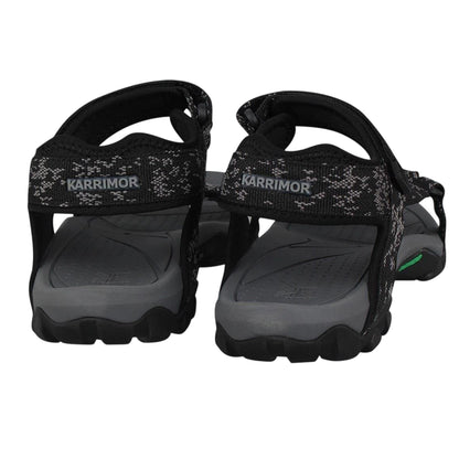 Black-Charcoal - Back - Karrimor Mens Amazon Patterned Walking Sandals