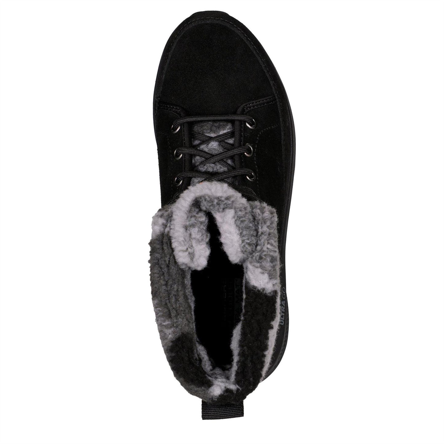 Black-Grey - Side - Skechers Womens-Ladies OTG Elevate High Top Trainers
