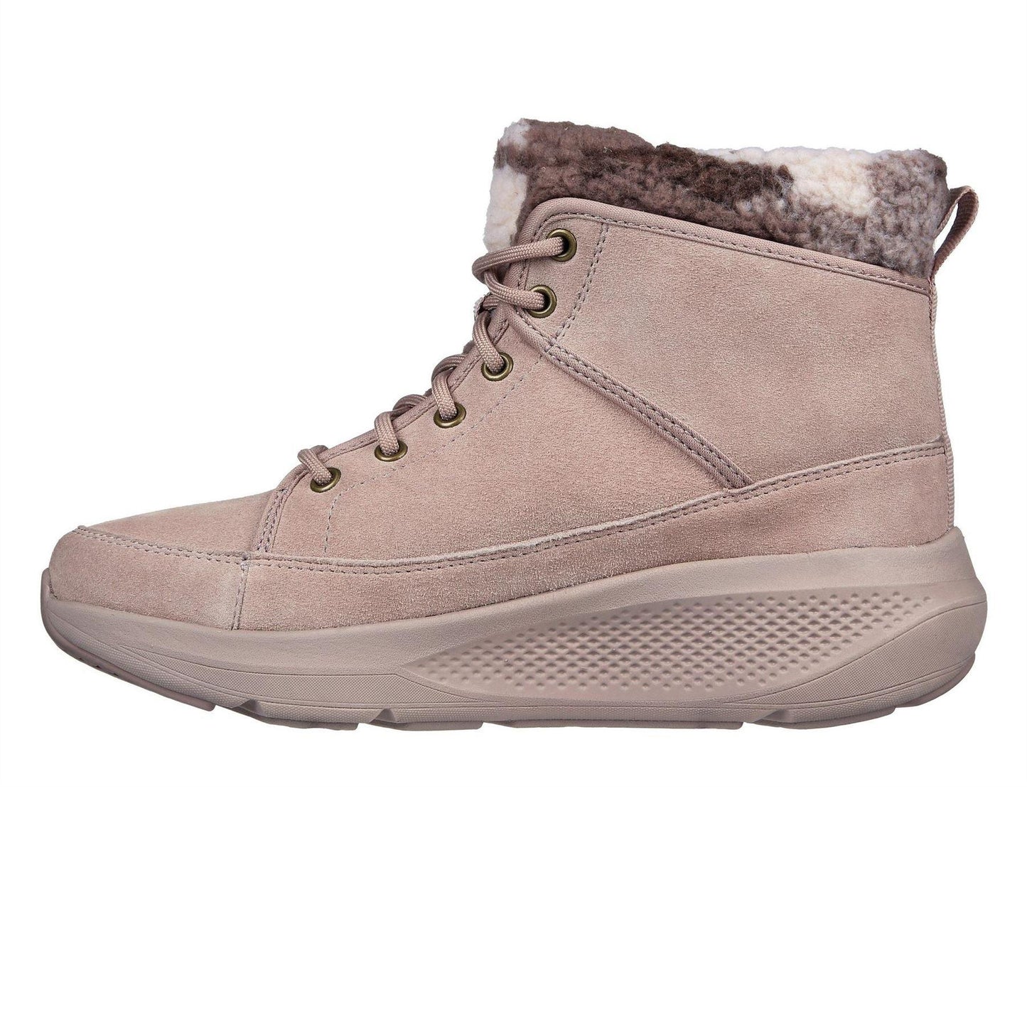 Mauve - Back - Skechers Womens-Ladies OTG Elevate High Top Trainers