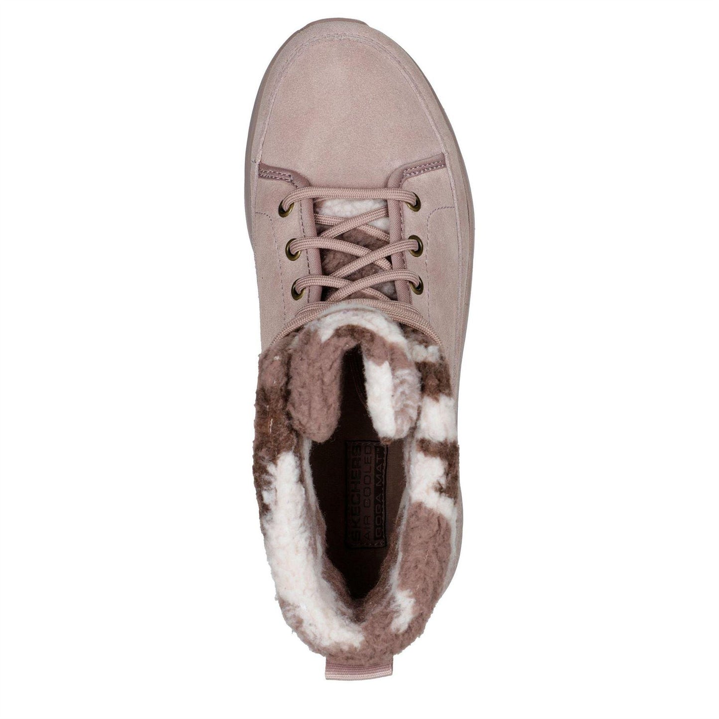 Mauve - Side - Skechers Womens-Ladies OTG Elevate High Top Trainers