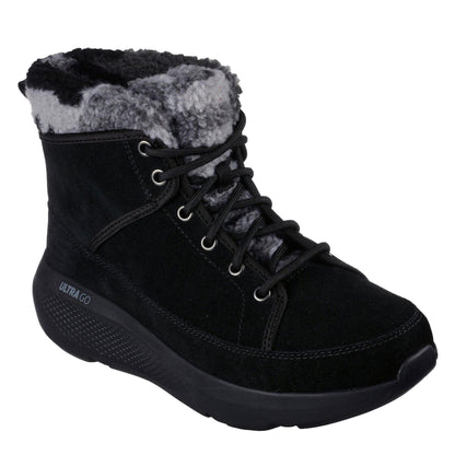 Black-Grey - Front - Skechers Womens-Ladies OTG Elevate High Top Trainers