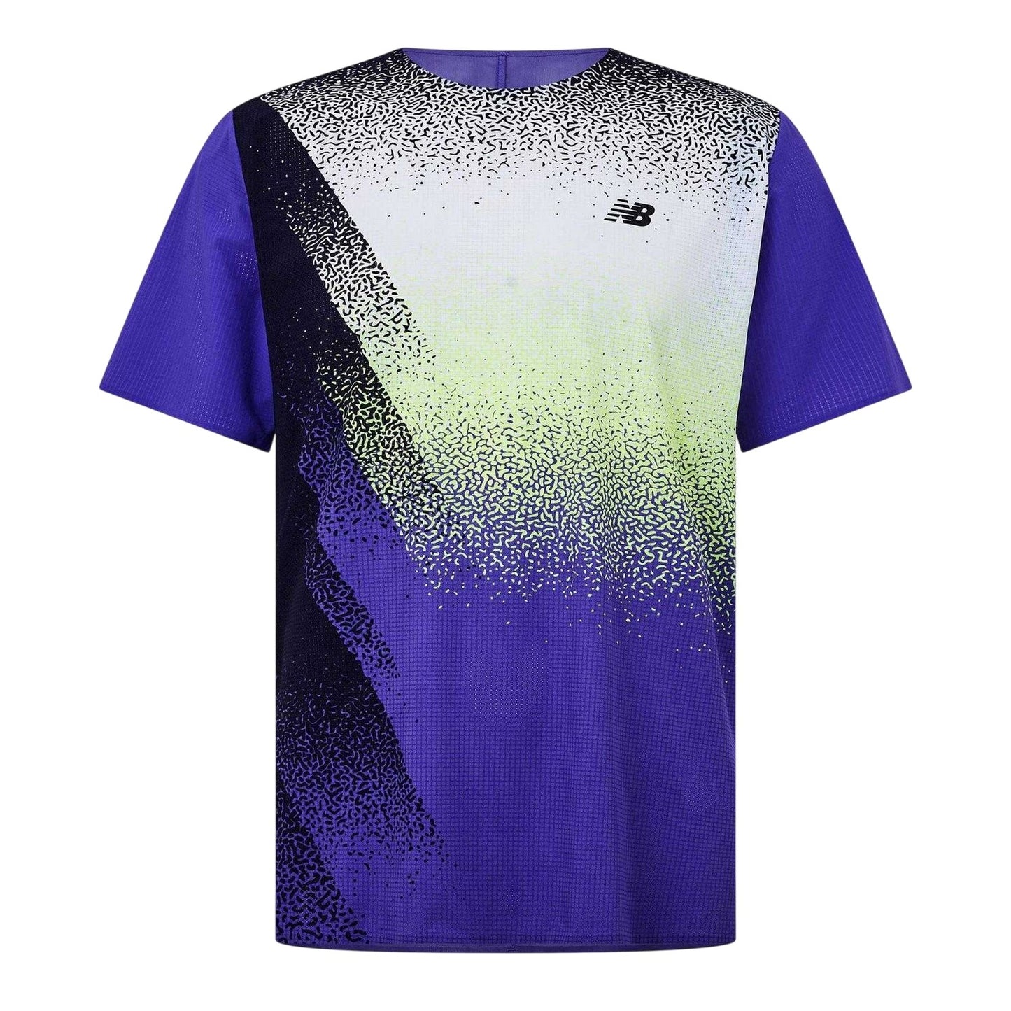 Blue - Front - New Balance Mens Race Day Speckle Logo T-Shirt