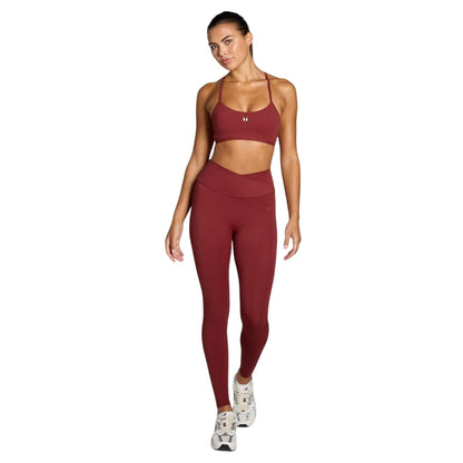 Cherry - Side - MyProtein Womens-Ladies Tempo Low Impact Spaghetti Strap Sports Bra