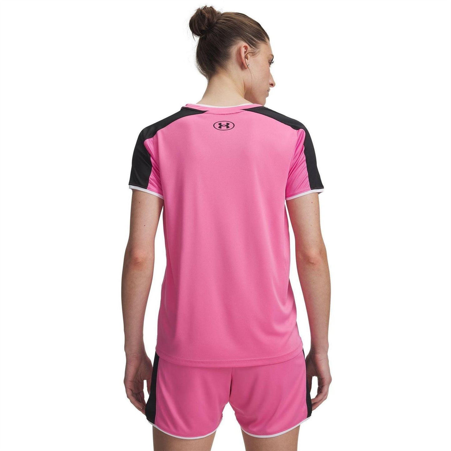 Pink - Back - Under Armour Womens-Ladies Challenger Train Performance T-Shirt
