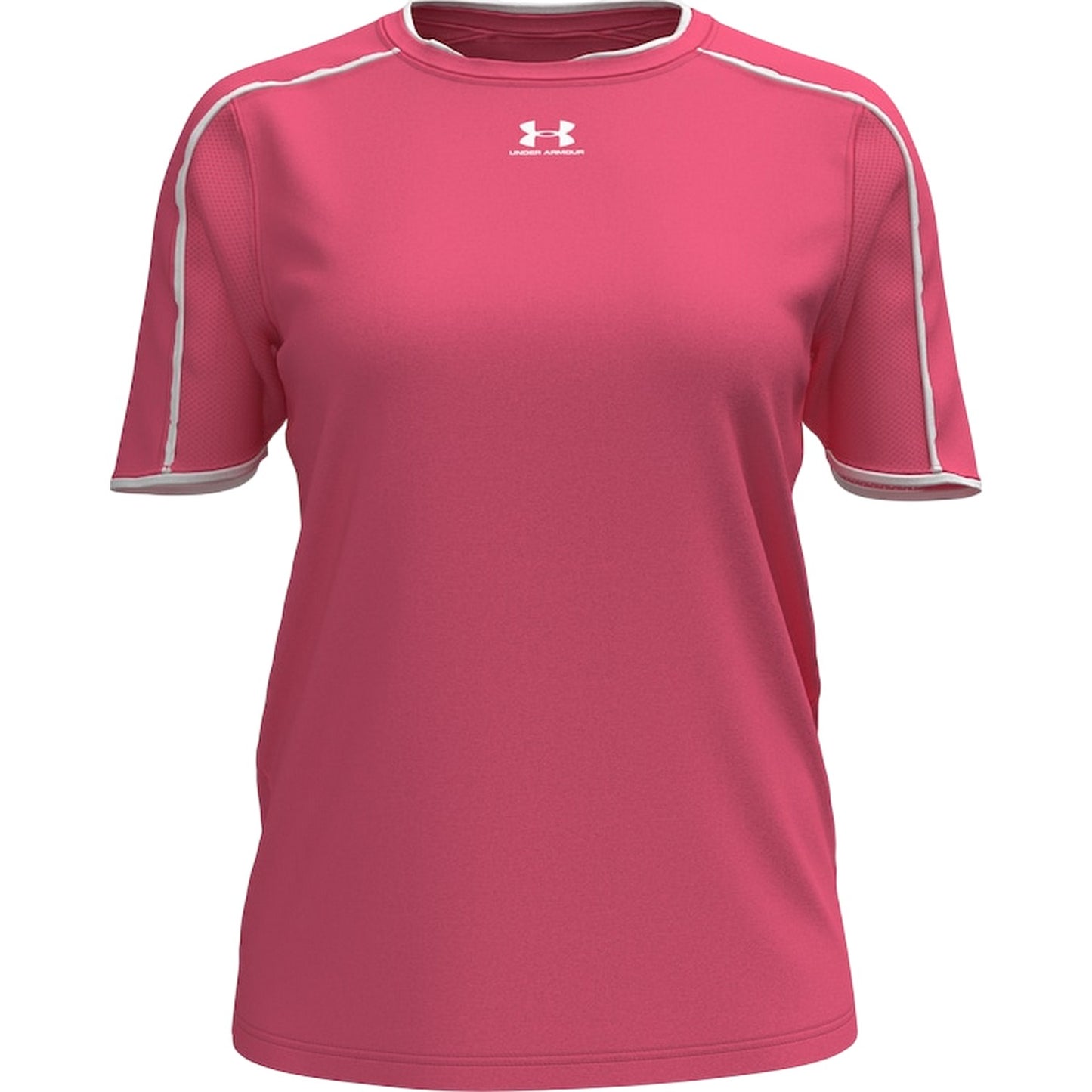 Super Pink - Front - Under Armour Womens-Ladies Challenger Train Performance T-Shirt