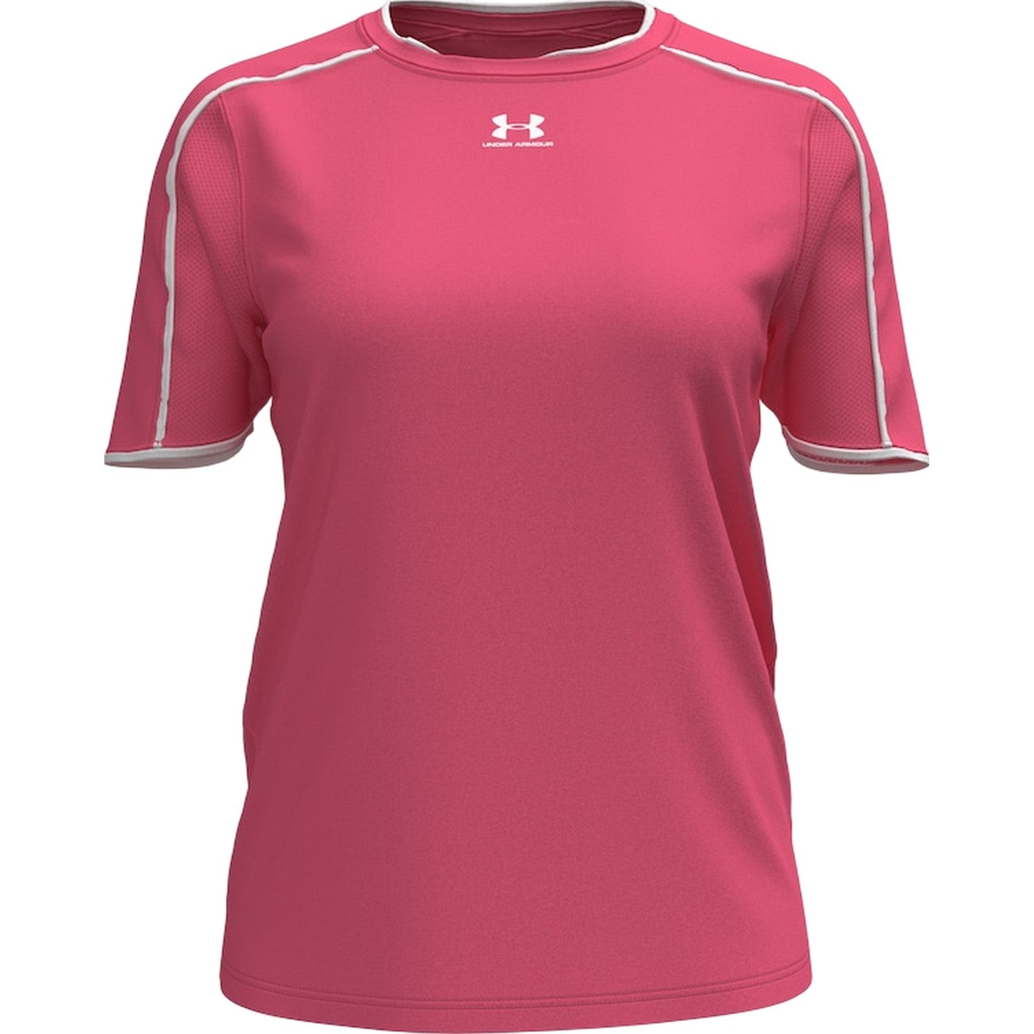 Super Pink - Front - Under Armour Womens-Ladies Challenger Train Performance T-Shirt