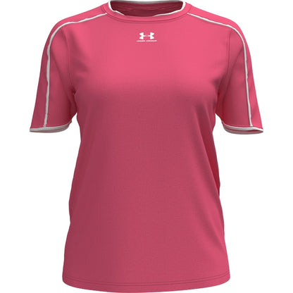 Super Pink - Front - Under Armour Womens-Ladies Challenger Train Performance T-Shirt