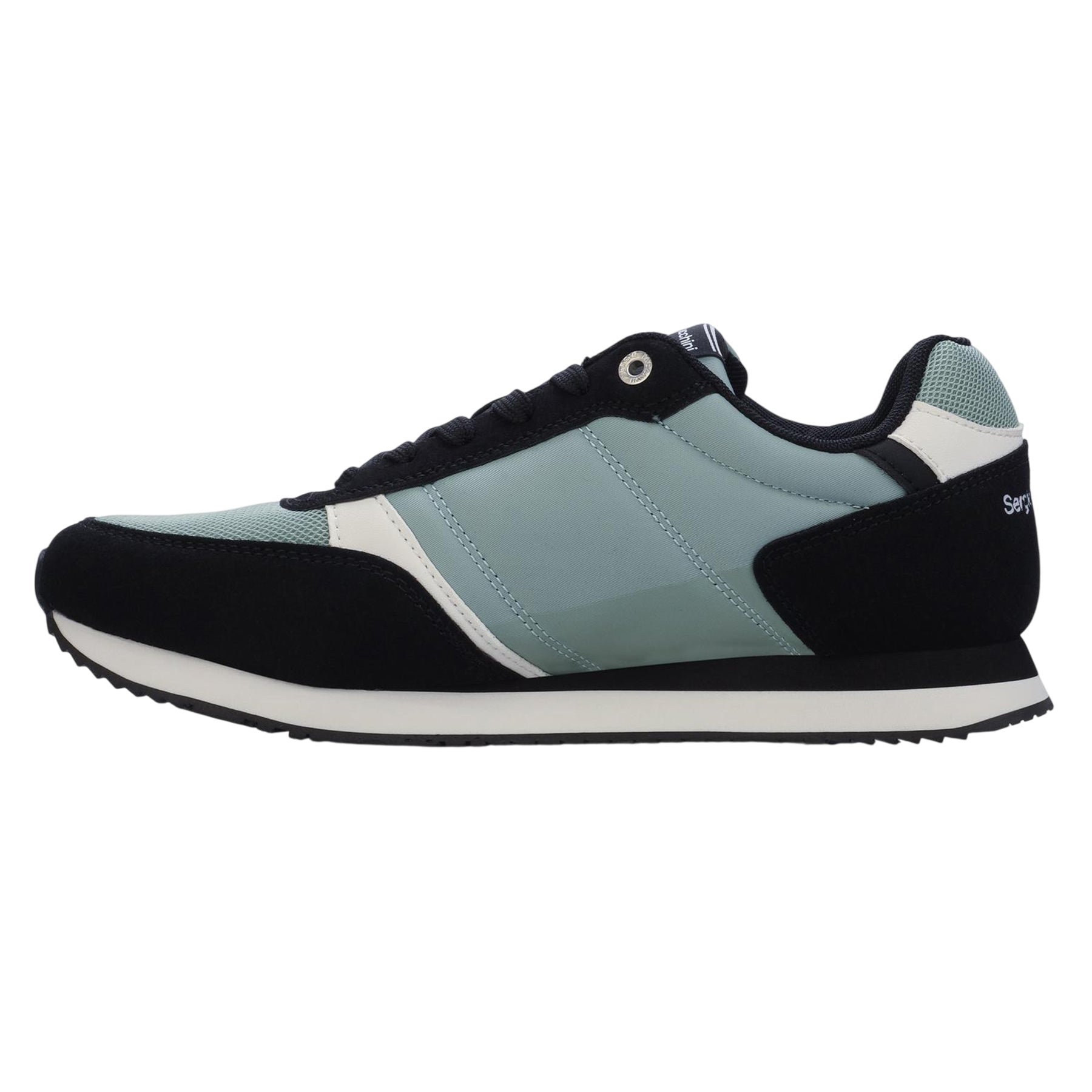 Ice Green-White-Black - Back - Sergio Tacchini Mens Bergamo Trainers