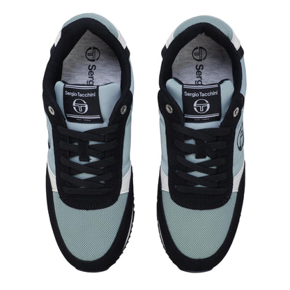 Ice Green-White-Black - Side - Sergio Tacchini Mens Bergamo Trainers