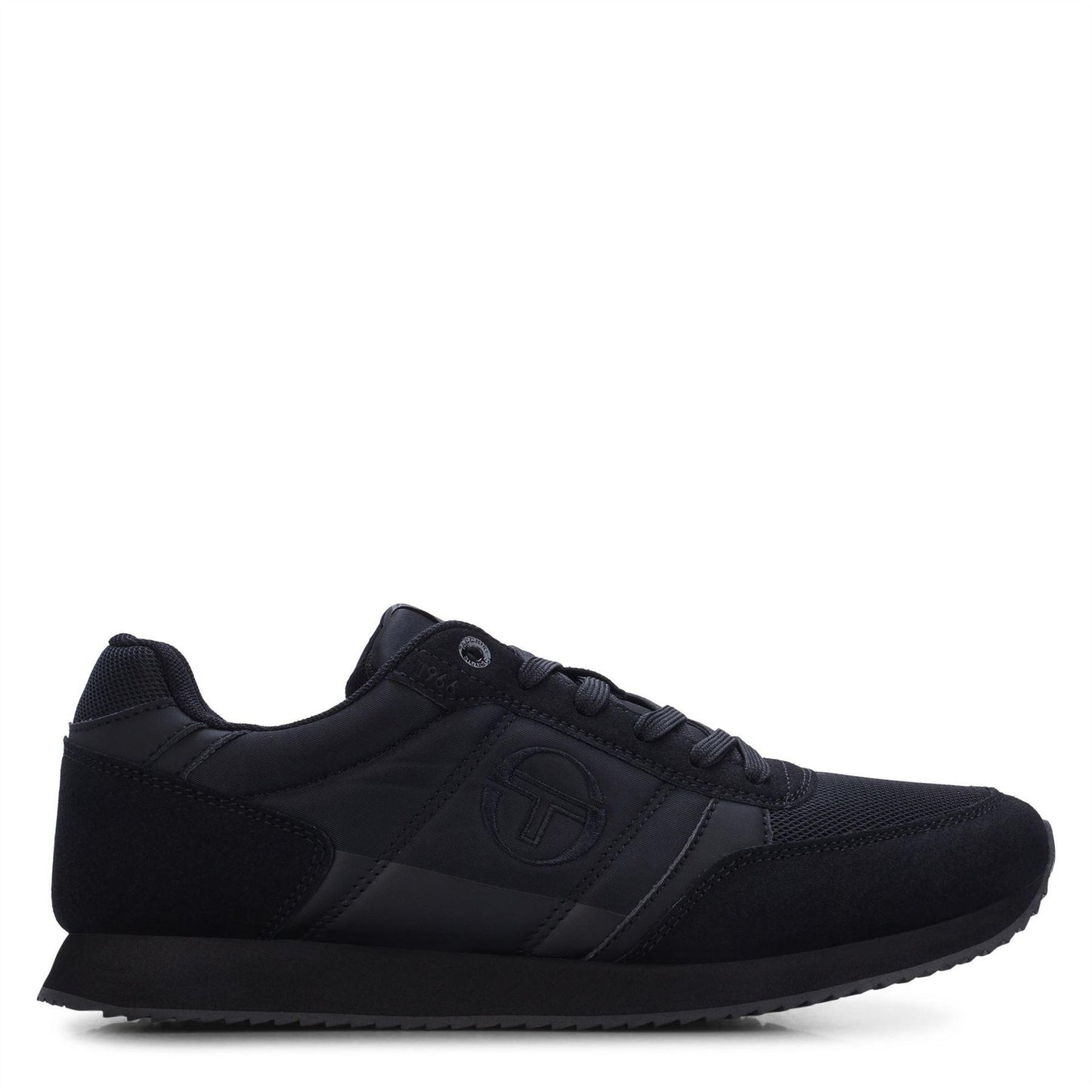 Black - Front - Sergio Tacchini Mens Bergamo Trainers