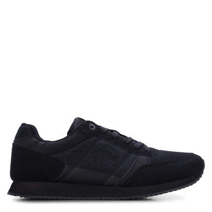 Black - Front - Sergio Tacchini Mens Bergamo Trainers