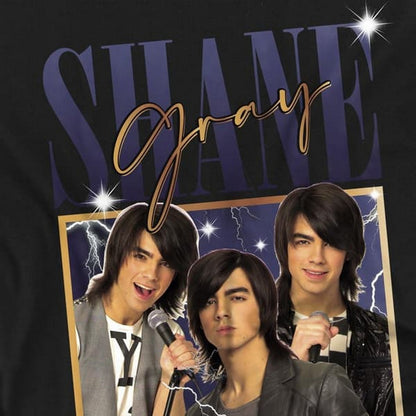Black - Side - Camp Rock Womens-Ladies Shane T-Shirt