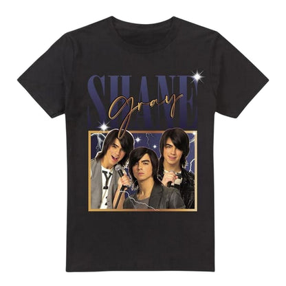 Black - Front - Camp Rock Womens-Ladies Shane T-Shirt