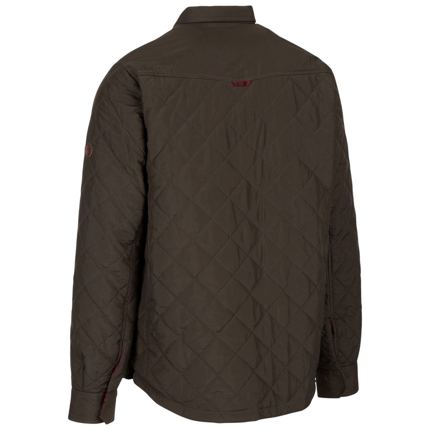Dark Khaki - Back - Trespass Mens 2 in 1 Long-Sleeved Shirt