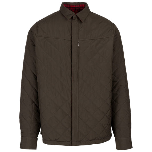 Dark Khaki - Front - Trespass Mens 2 in 1 Long-Sleeved Shirt