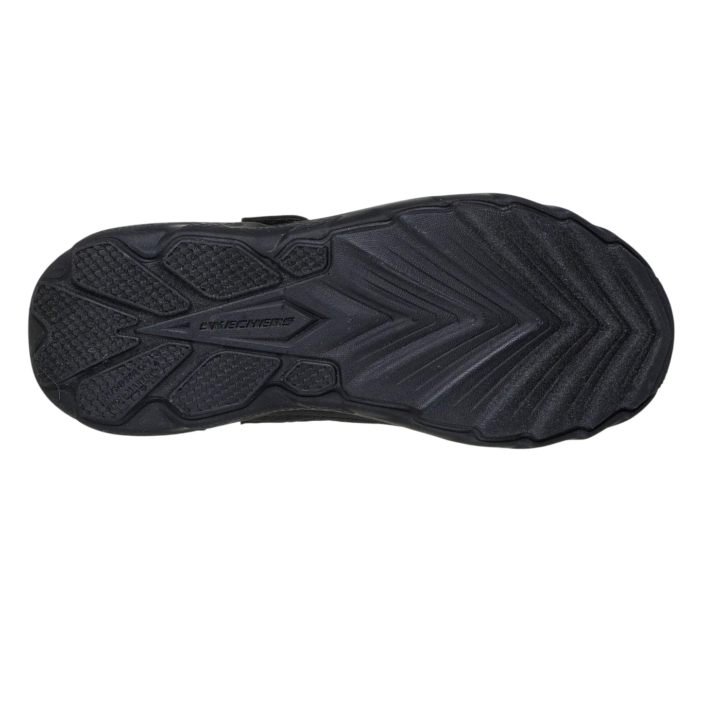 Black - Pack Shot - Skechers Childrens-Kids Elite Sport Waterproof Lace Up Walking Shoes