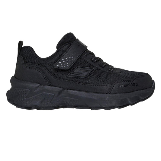 Black - Front - Skechers Childrens-Kids Elite Sport Waterproof Lace Up Walking Shoes