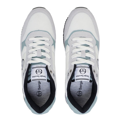 White - Lifestyle - Sergio Tacchini Mens Monza Logo Low Cut Trainers