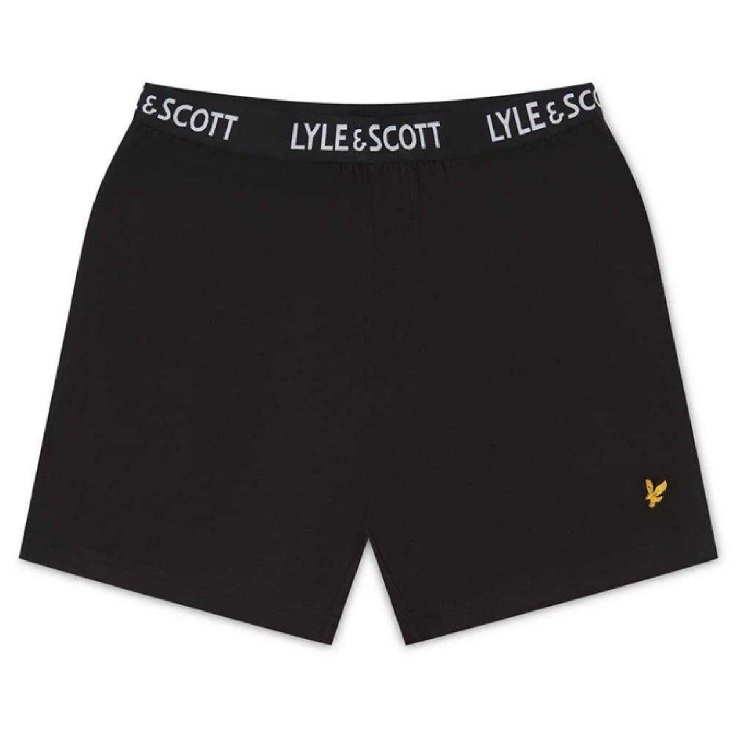 Grey-Black - Side - Lyle & Scott Childrens-Kids Lounge Pyjama Set