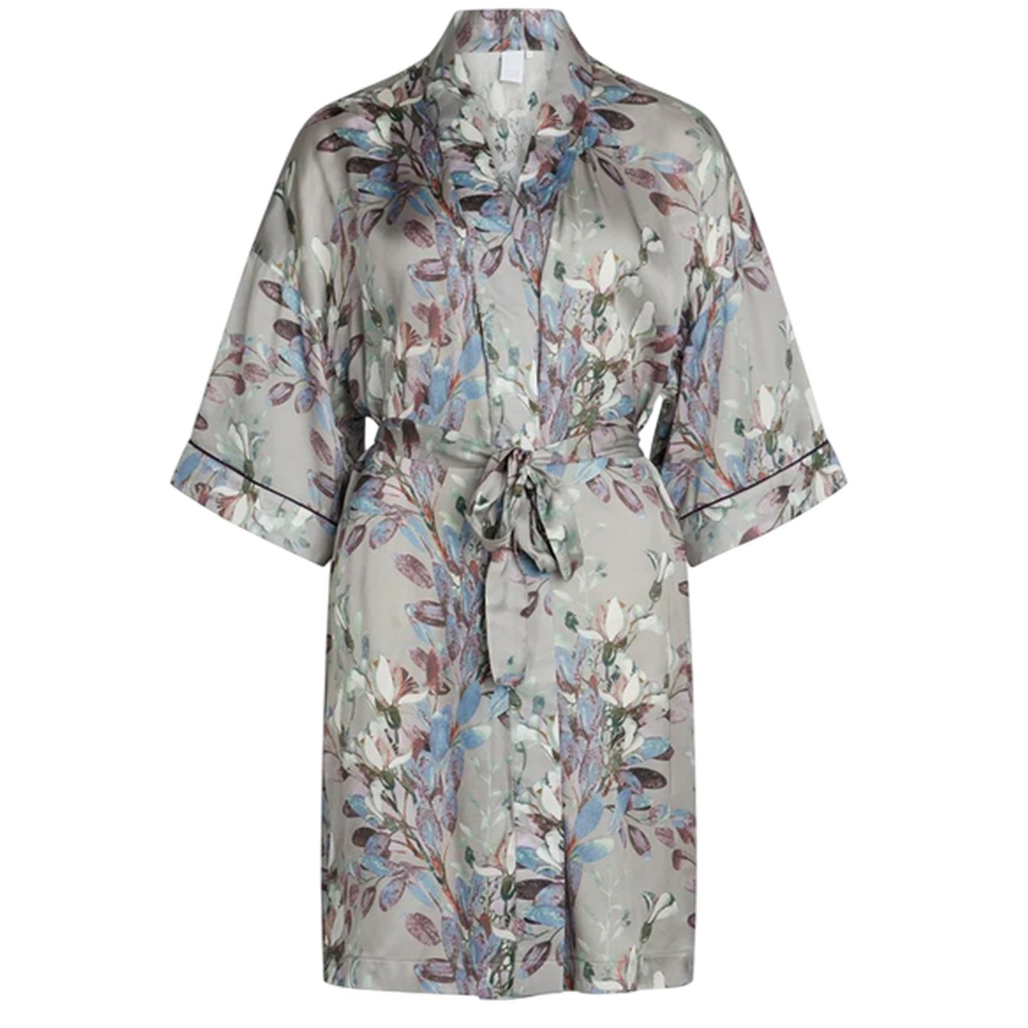 Opal Grey - Front - CCDK Copenhagen Womens-Ladies Jean Floral Kimono