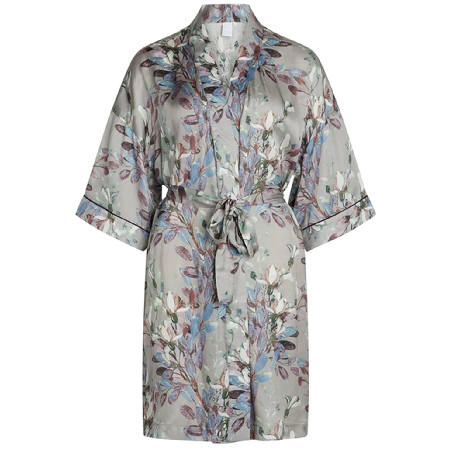 Opal Grey - Front - CCDK Copenhagen Womens-Ladies Jean Floral Kimono