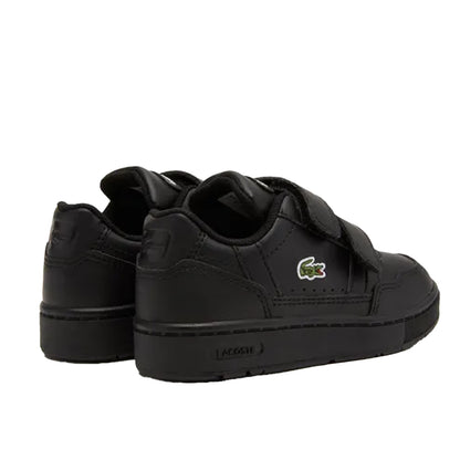 Black - Side - Lacoste Childrens-Kids T-Clip Trainers