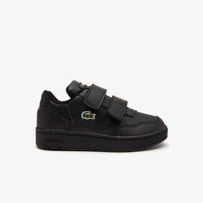 Black - Pack Shot - Lacoste Childrens-Kids T-Clip Trainers