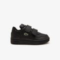 Black - Pack Shot - Lacoste Childrens-Kids T-Clip Trainers
