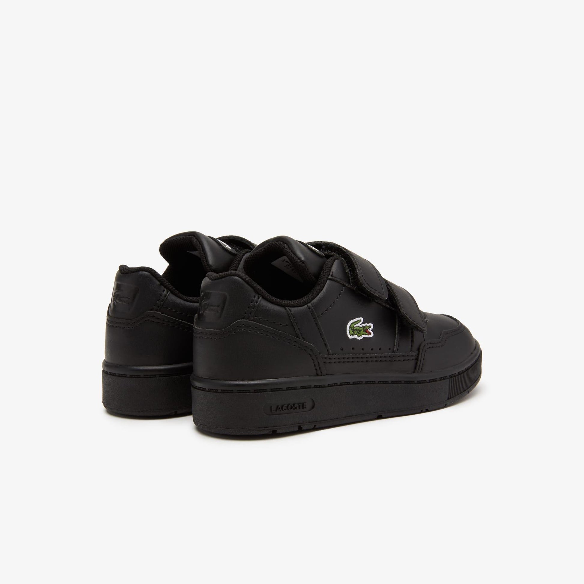 Black - Close up - Lacoste Childrens-Kids T-Clip Trainers