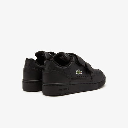 Black - Close up - Lacoste Childrens-Kids T-Clip Trainers