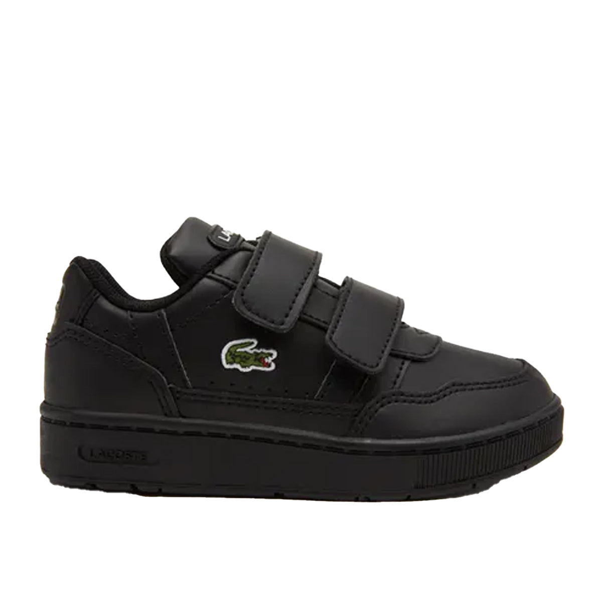 Black - Front - Lacoste Childrens-Kids T-Clip Trainers