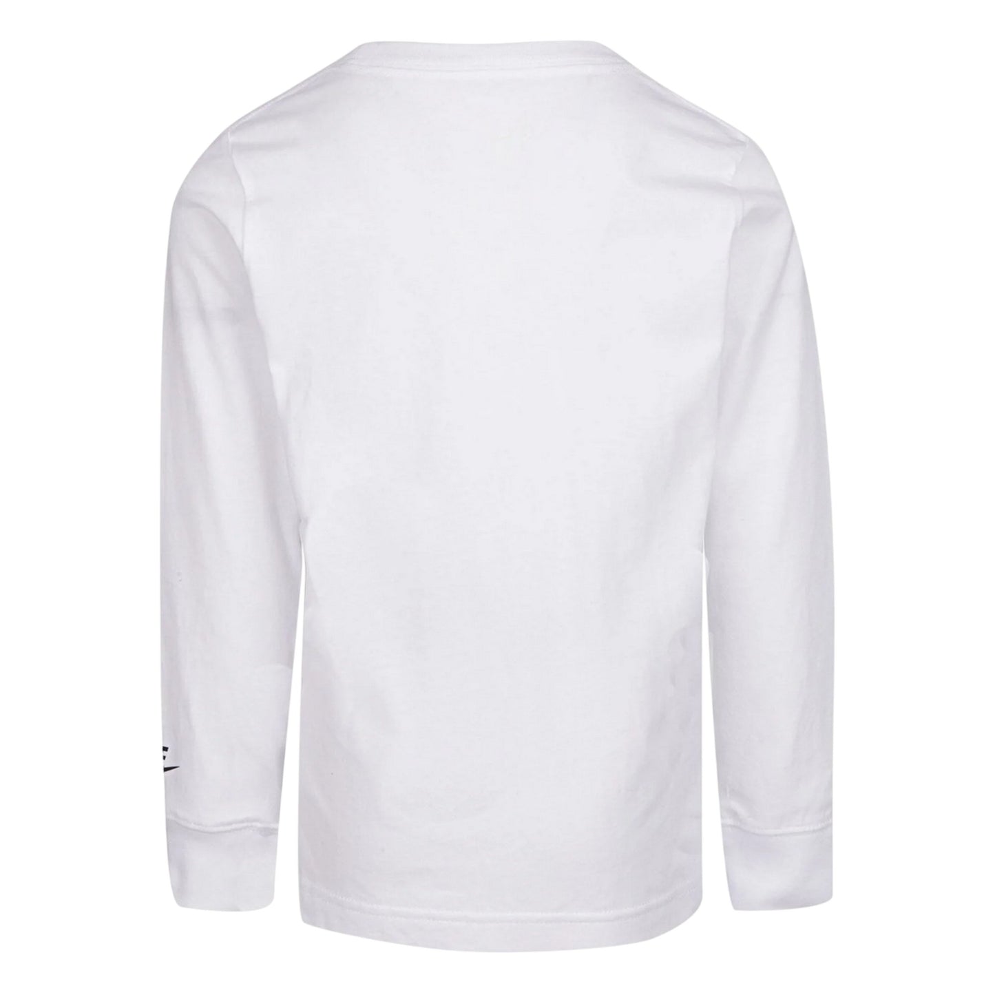 White-Orange - Back - Nike Childrens-Kids Hazard Graphic Long-Sleeved T-Shirt