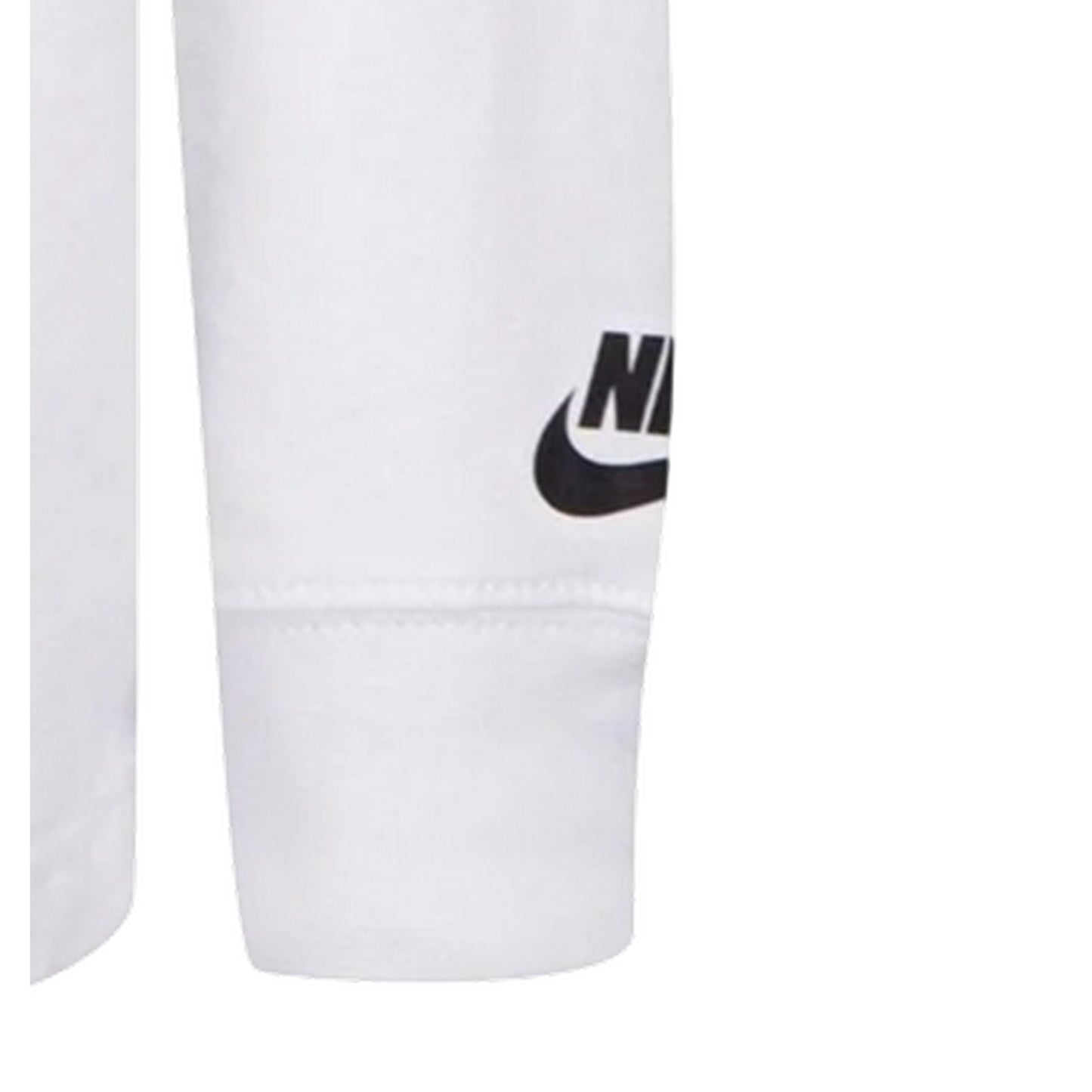 White-Orange - Lifestyle - Nike Childrens-Kids Hazard Graphic Long-Sleeved T-Shirt