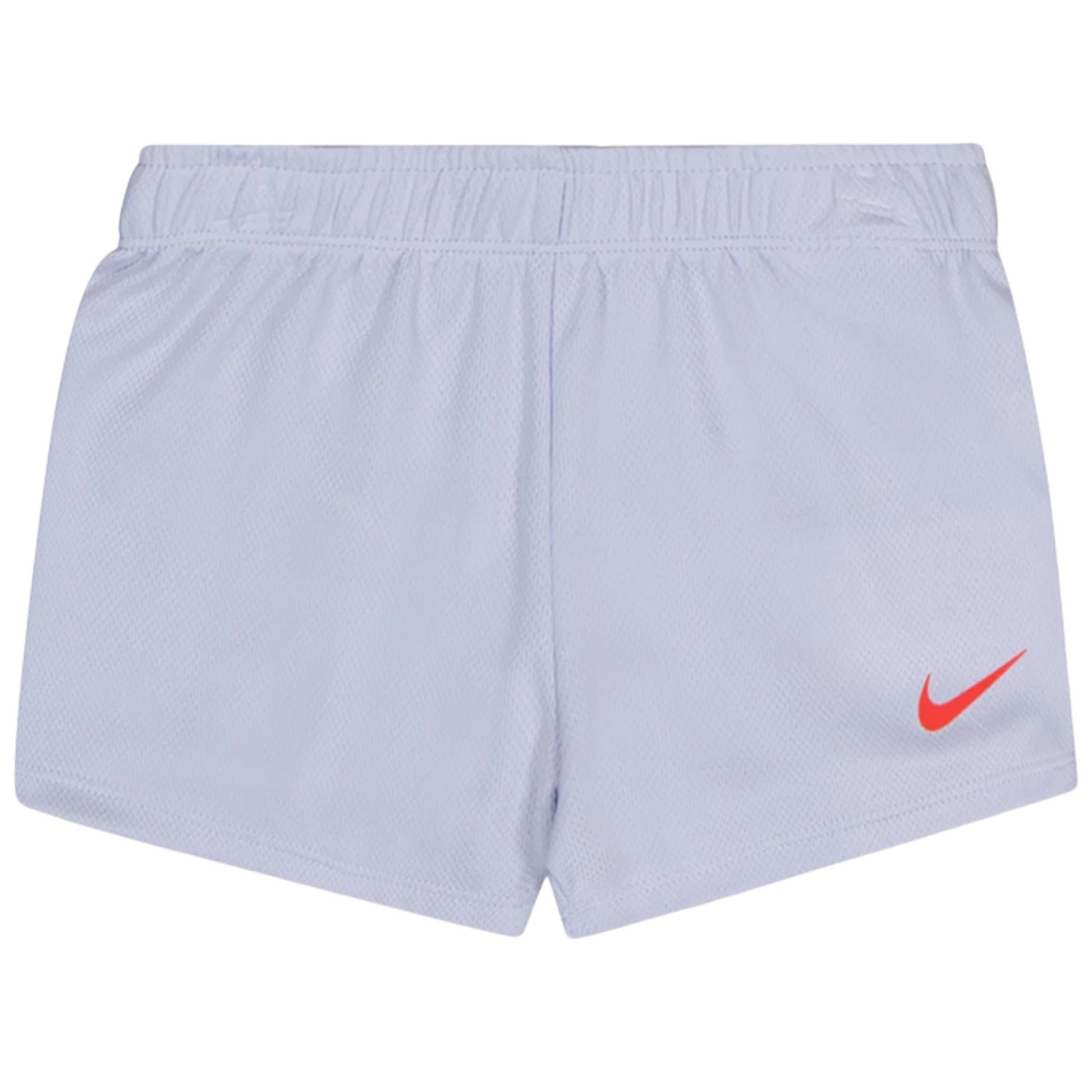 Purple - Side - Nike Girls Mesh Sleeveless Top & Shorts Set