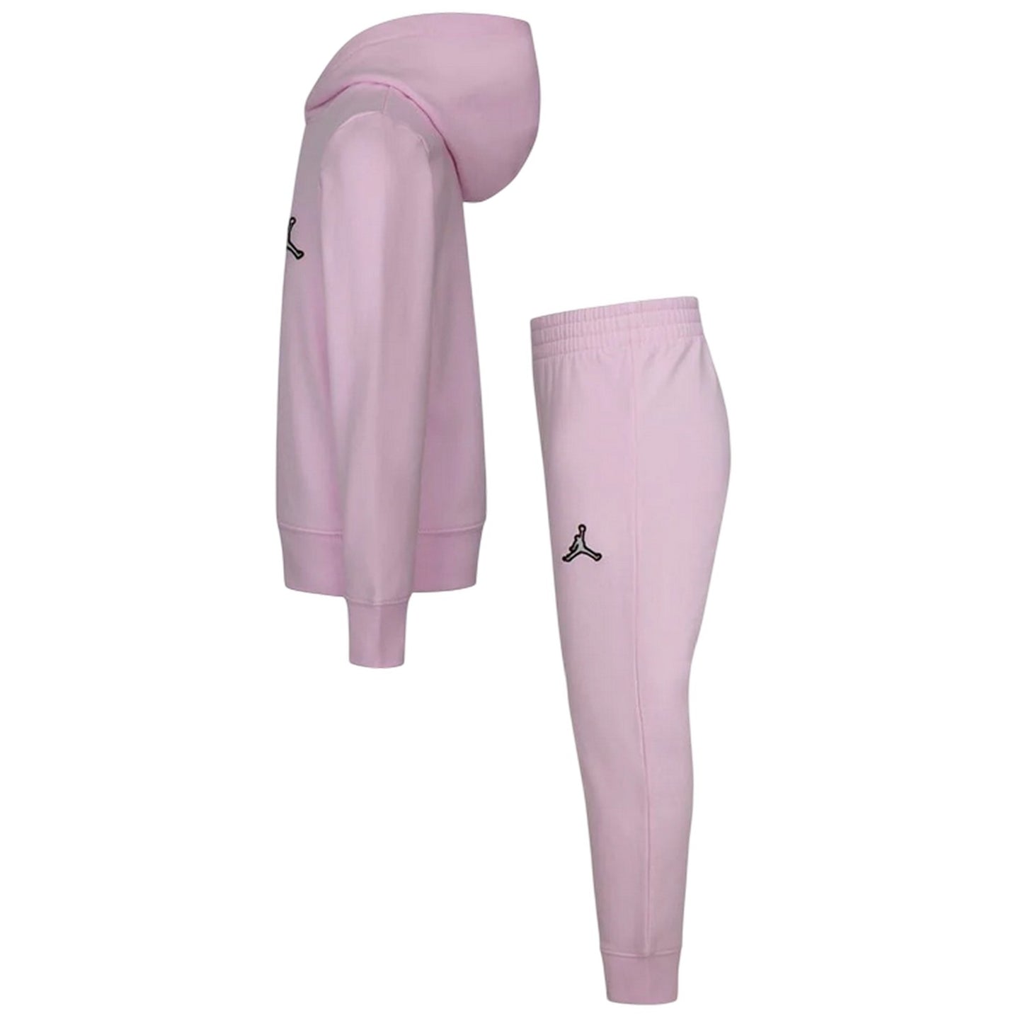 Pink-Black - Lifestyle - Nike Childrens-Kids Air Jordan Jump Hoodie And Joggers Set