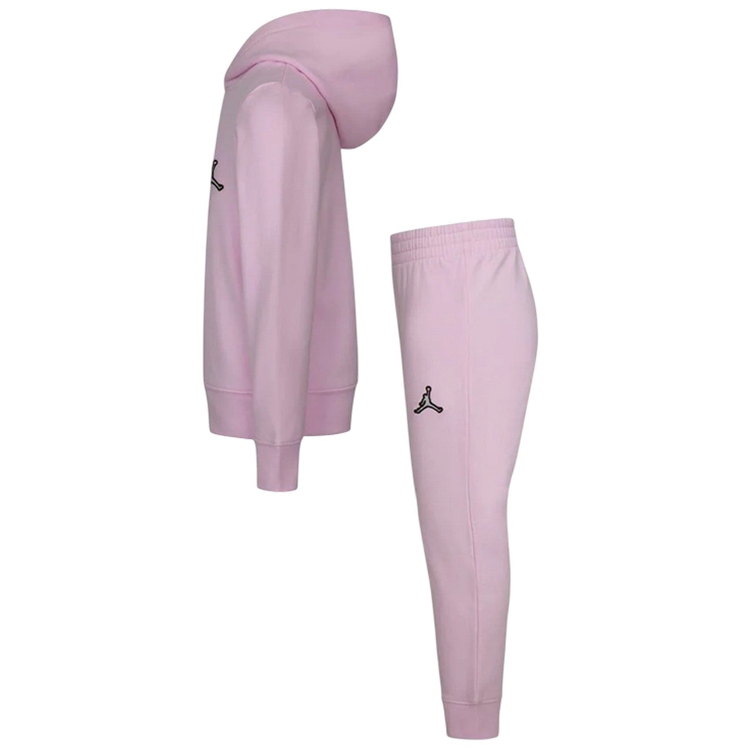 Pink-Black - Lifestyle - Nike Childrens-Kids Air Jordan Jump Hoodie And Joggers Set